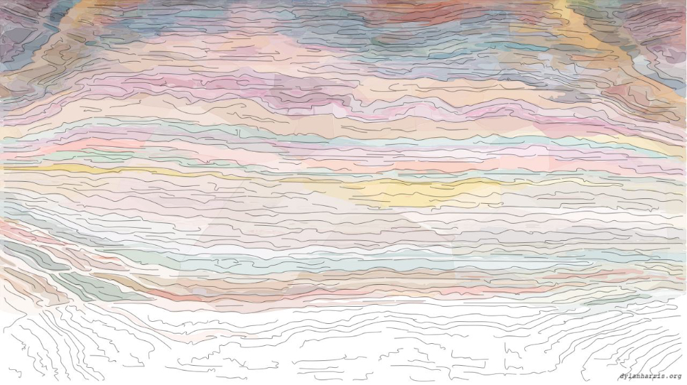 Image 'reflets — paint action sequence — vector colour 2'.