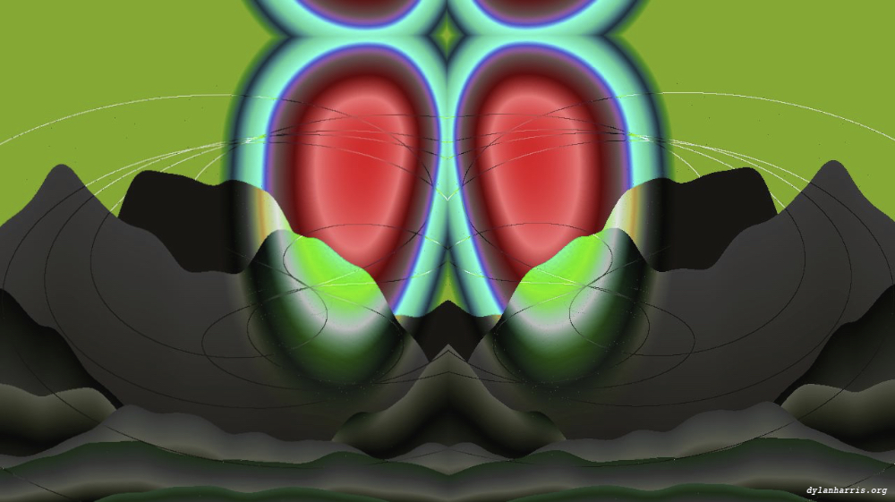 Image 'reflets — msg — abstract 1 vert mountains 4 2'.