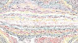 Fifth of 'reflets — paint synthesiser classic — speciality woodcut 1'.