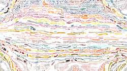 Third of 'reflets — paint synthesiser classic — speciality woodcut 2'.