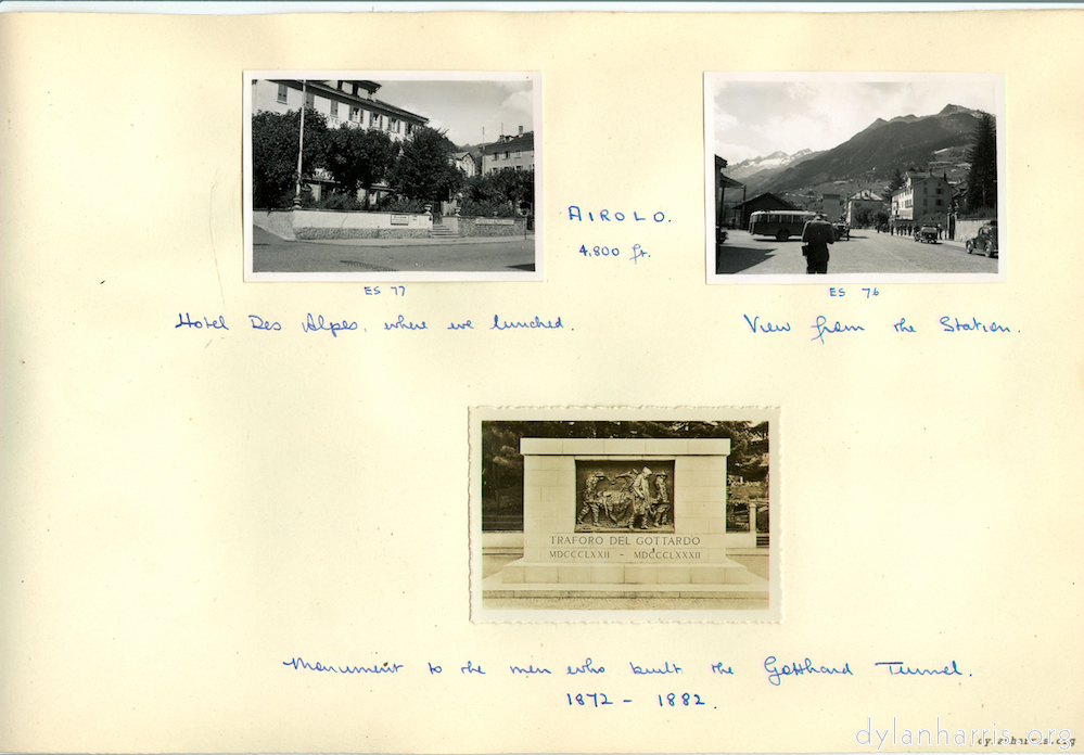 Image: Airolo. 4,800 ft.