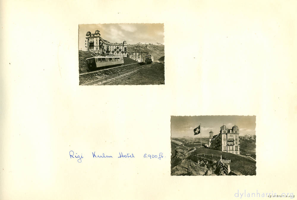 image: Rigi Kulm Hotel 5,900ft.