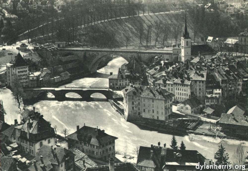 Image: Postcard [[ The Lower Gate, and the New Nydeck Bridge with the Houses of Stalden. ]]