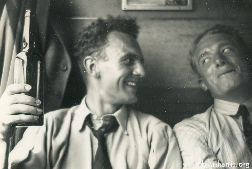 image: Ray & Phil in the train approaching Bern.