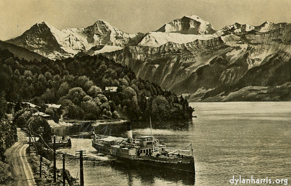 Image: Postcard [[ Beatenbucht with Eiger, Më & Jungfrau. ]]
