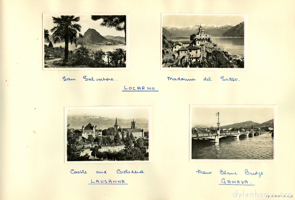 image: Locarno, Lausanne and Geneva.